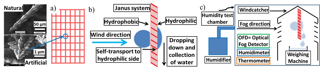 schematic process of atmospheric water harvesting