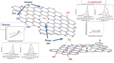 surface of a PGM-free catalyst