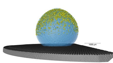 visualization of a droplet by XCT