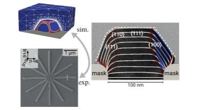 schema di nanostrutture quantistiche con nanofili