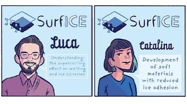 ricercatori a fumetti del progetto SURFICE