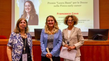 Premio Laura Bassi SIF a Grancesca Cova unimib