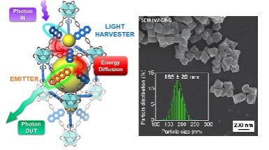 schema di un nanocristallo scintillatore