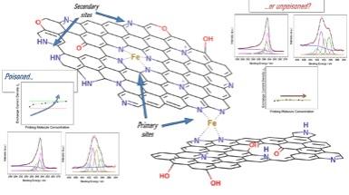 surface of a PGM-free catalyst