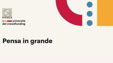 Pensa in grande: Workshop Bicocca Università Crowdfunding