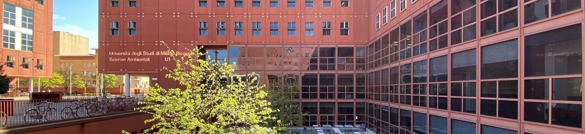 Vista dell'edificio U1 dell'Università di Milano-Bicocca