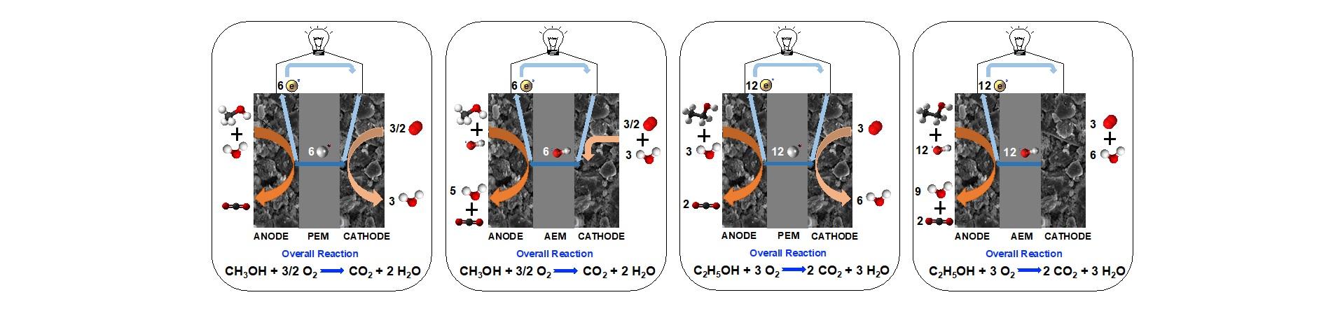 schema di una cella a combustibile