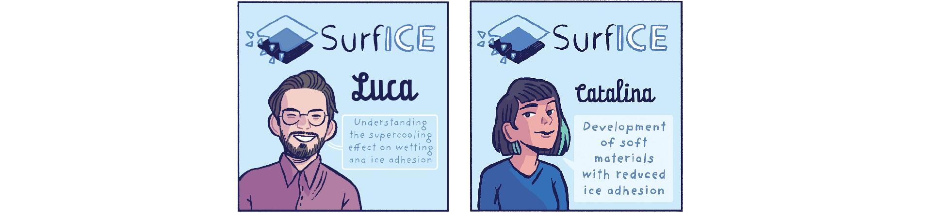 ricercatori a fumetti del progetto SURFICE